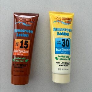 Tropic Tan Sunscreen FLASK Hide Alcohol on Cruises, Resorts Faux Sunscreen Flask